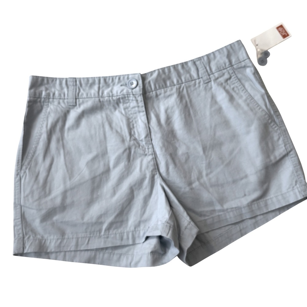 Joe Fresh Women's Shorts Size 10‎ Aqua Blue 100% Cotton NWT Summer Vacation Warm